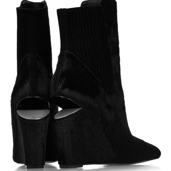 Alexander Wang Andie Calf Hair Wedge Boot - Picture 4 of 8